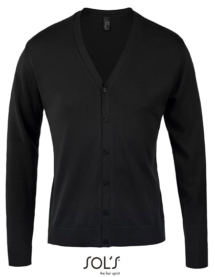 Men´s Golden V-Neck Knitted Cardigan (L418)