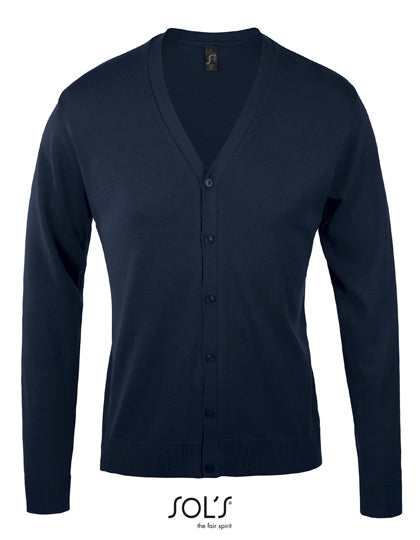 Men´s Golden V-Neck Knitted Cardigan (L418)