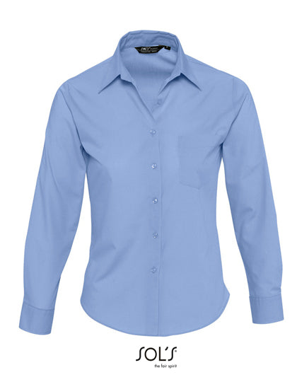 Popeline-Blouse Executive Long Sleeve (L621)