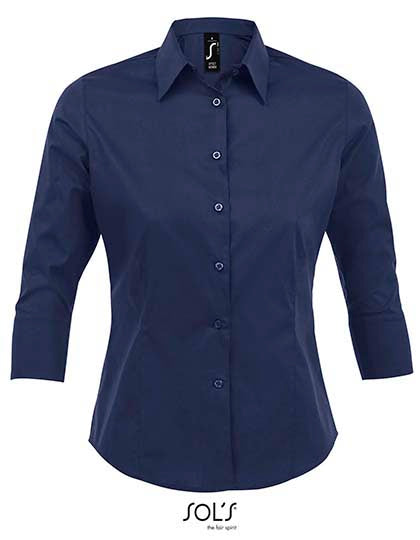 Women´s Stretch-3/4-Sleeve Blouse Effect (L631)