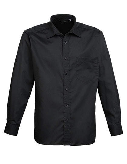 Men´s Poplin Long Sleeve Shirt (PW200)