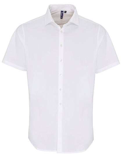 Men´s Stretch Fit Poplin Short Sleeve Cotton Shirt (PW246)