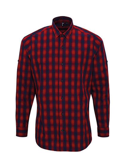Men´s Mulligan Check Cotton Long Sleeve Shirt (PW250)