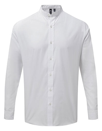 Men´s Banded Collar Grandad Long Sleeve Shirt (PW258)