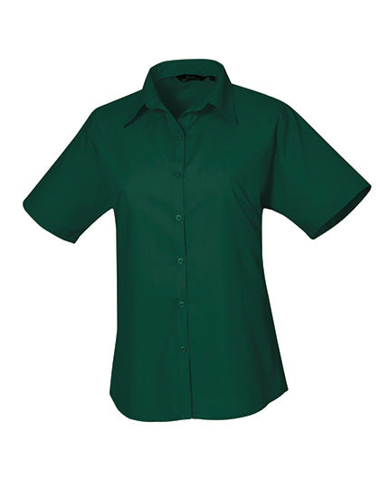 Women´s Poplin Short Sleeve Blouse (PW302)