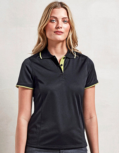 Women´s Contrast Coolchecker® Polo (PW619)