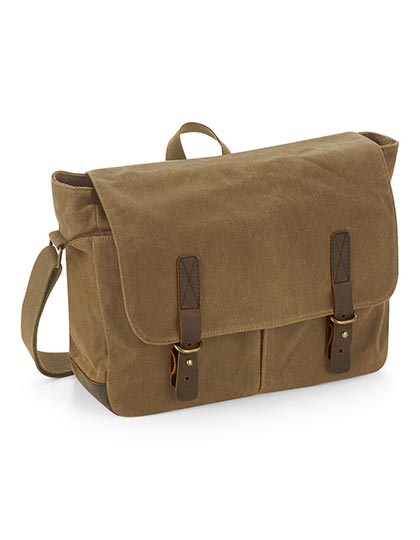 Heritage Waxed Canvas Messenger (QD653)