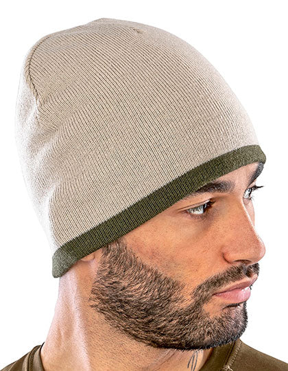 Soft Feel Cuffless Reversible Beanie (RC46)