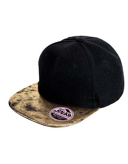 Bronx Flat Glitter Peak Snapback Cap (RH87)