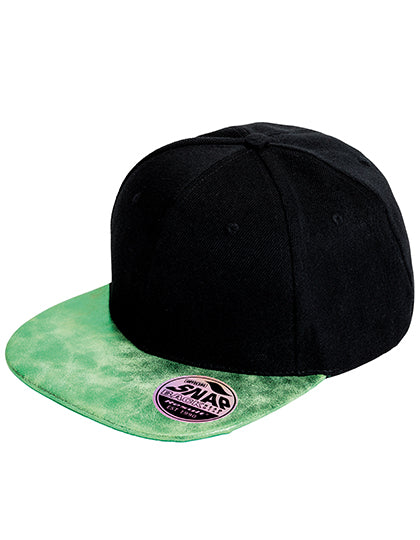 Bronx Flat Glitter Peak Snapback Cap (RH87)