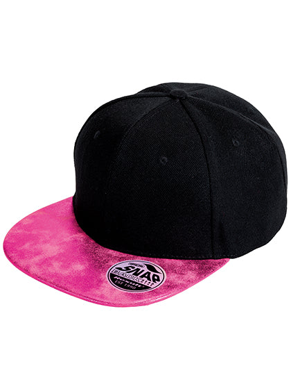 Bronx Flat Glitter Peak Snapback Cap (RH87)