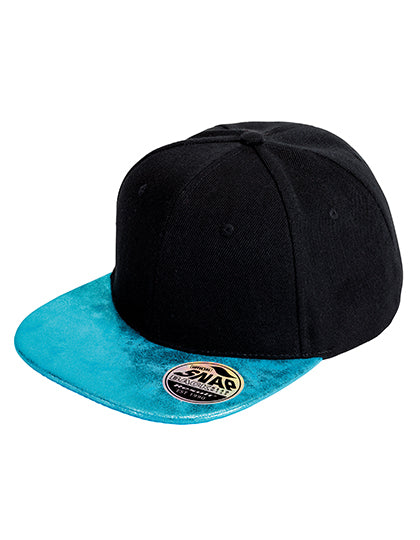 Bronx Flat Glitter Peak Snapback Cap (RH87)