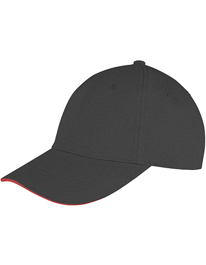 Memphis Brushed Cotton Low Profile Sandwich Peak Cap (RH91)