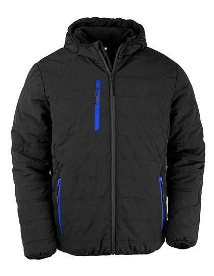Recycled Black Compass Padded Winter Jacket (RT240)
