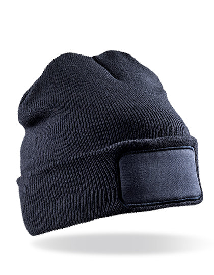 Recycled Double Knit Printers Beanie (RT927)
