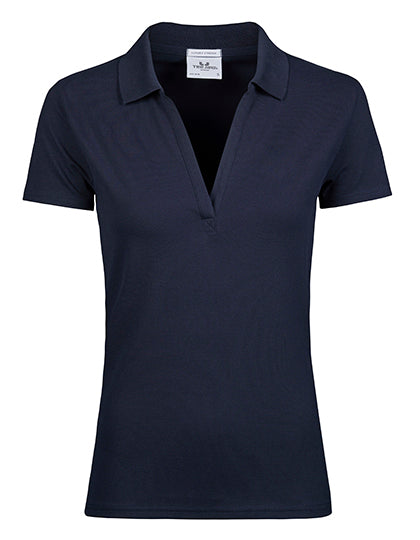 Women´s Luxury Stretch V-Neck Polo (TJ1409)