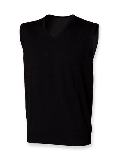 Men´s Lightweight Sleeveless V-Neck Jumper (W724)