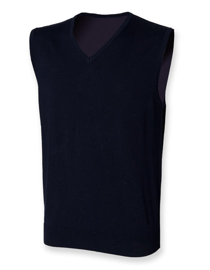 Men´s Lightweight Sleeveless V-Neck Jumper (W724)