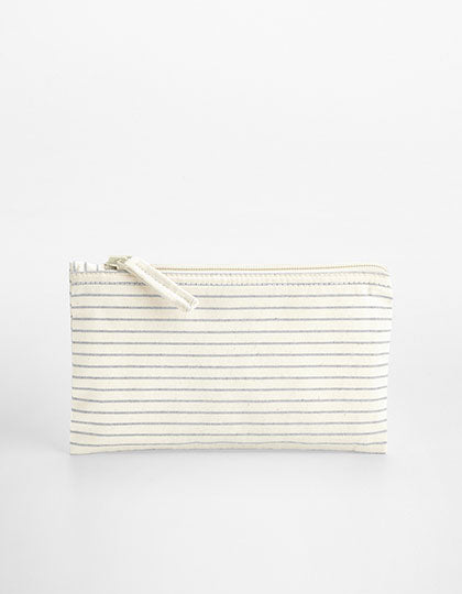 Striped Organic Cotton Accessory Pouch (WM253)
