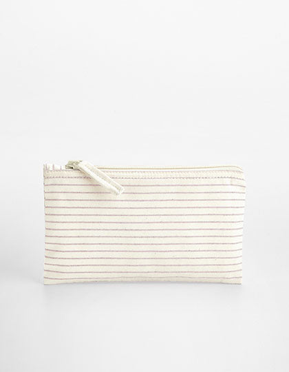 Striped Organic Cotton Accessory Pouch (WM253)