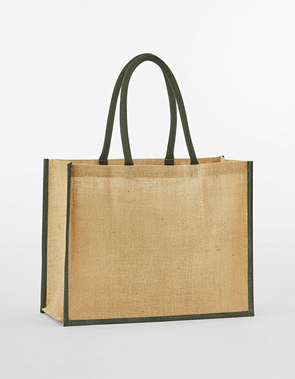 Natural Starched Jute Classic Shopper (WM470)