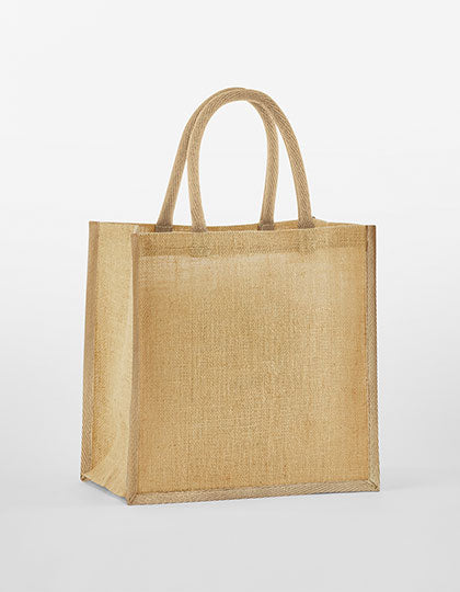Natural Starched Jute Mini Gift Bag (WM477)