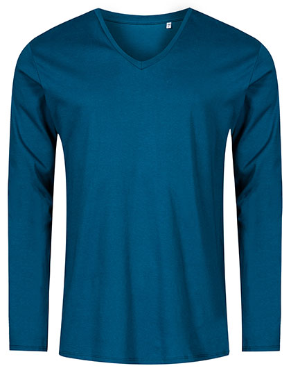 Men´s V-Neck T-Shirt Long Sleeve (XO1460)
