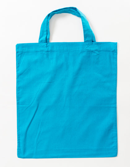 Cotton Bag Colored Short Handles (XT002)