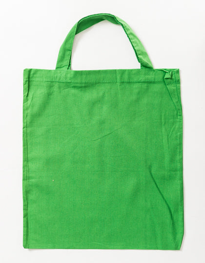 Cotton Bag Colored Short Handles (XT002)