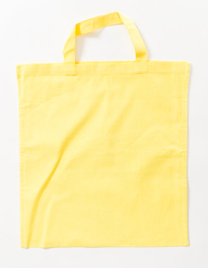Cotton Bag Colored Short Handles (XT002)