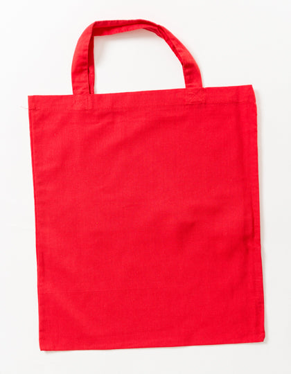 Cotton Bag Colored Short Handles (XT002)