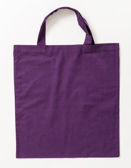 Cotton Bag Colored Short Handles (XT002)