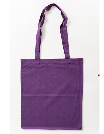 Cotton Bag Colored Long Handles (XT003)