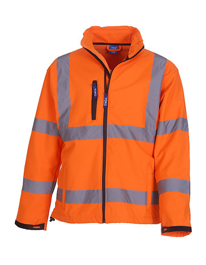 Hi-Vis 2 Bands & Braces Softshell Jacket (YK09)