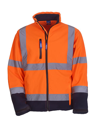 Hi-Vis 2 Bands & Braces Softshell Jacket (YK09)