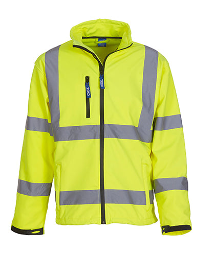Hi-Vis 2 Bands & Braces Softshell Jacket (YK09)
