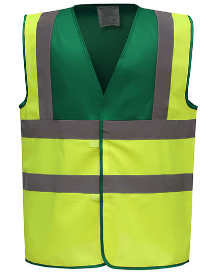 Hi-Vis 2 Bands & Braces Waistcoat (YK100)