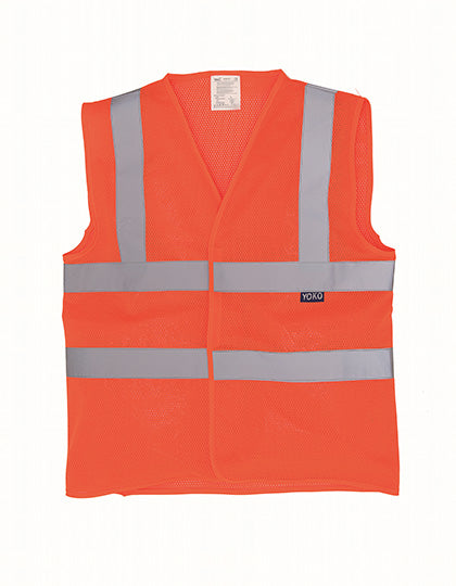 Hi-Vis Top Cool Recycled Open Mesh Waistcoat (YK120)