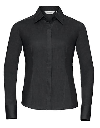 Ladies´ Long Sleeve Fitted Polycotton Poplin Shirt (Z924F)