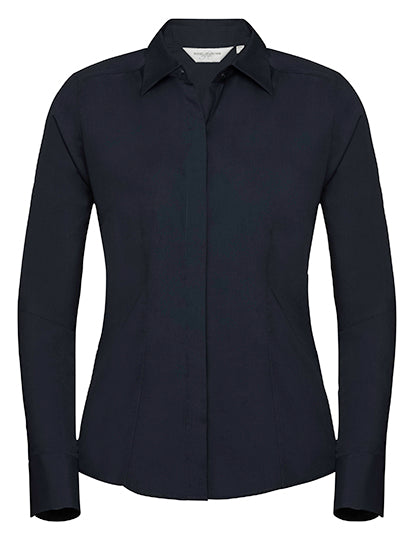 Ladies´ Long Sleeve Fitted Polycotton Poplin Shirt (Z924F)
