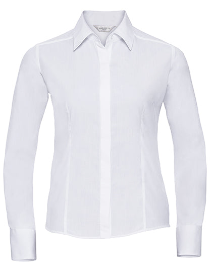 Ladies´ Long Sleeve Fitted Polycotton Poplin Shirt (Z924F)