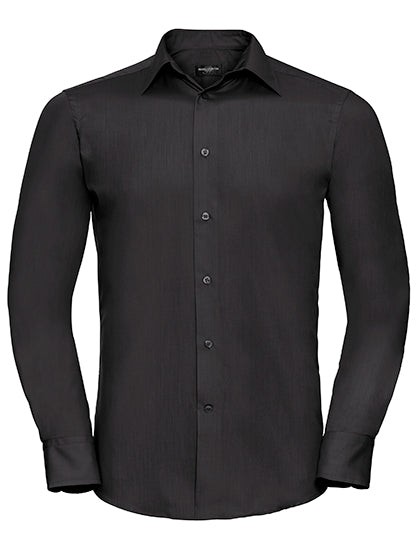 Men´s Long Sleeve Tailored Polycotton Poplin Shirt (Z924)