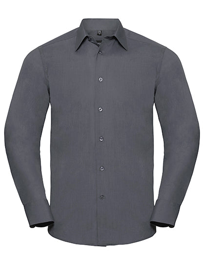 Men´s Long Sleeve Tailored Polycotton Poplin Shirt (Z924)