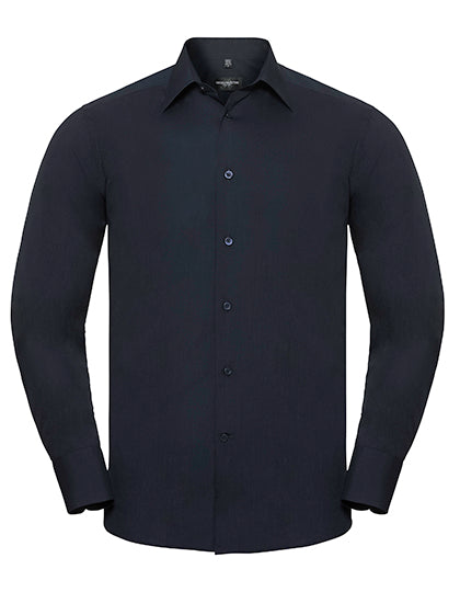 Men´s Long Sleeve Tailored Polycotton Poplin Shirt (Z924)