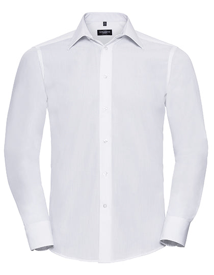 Men´s Long Sleeve Tailored Polycotton Poplin Shirt (Z924)
