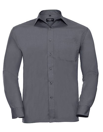 Men´s Long Sleeve Classic Polycotton Poplin Shirt (Z934)