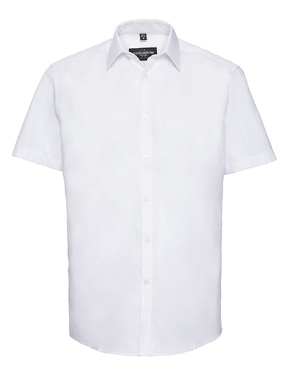 Men´s Short Sleeve Tailored Herringbone Shirt (Z963)