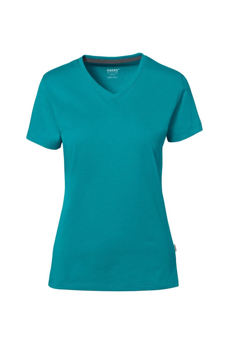 HAKRO COTTON TEC® Damen V-Shirt (0169)