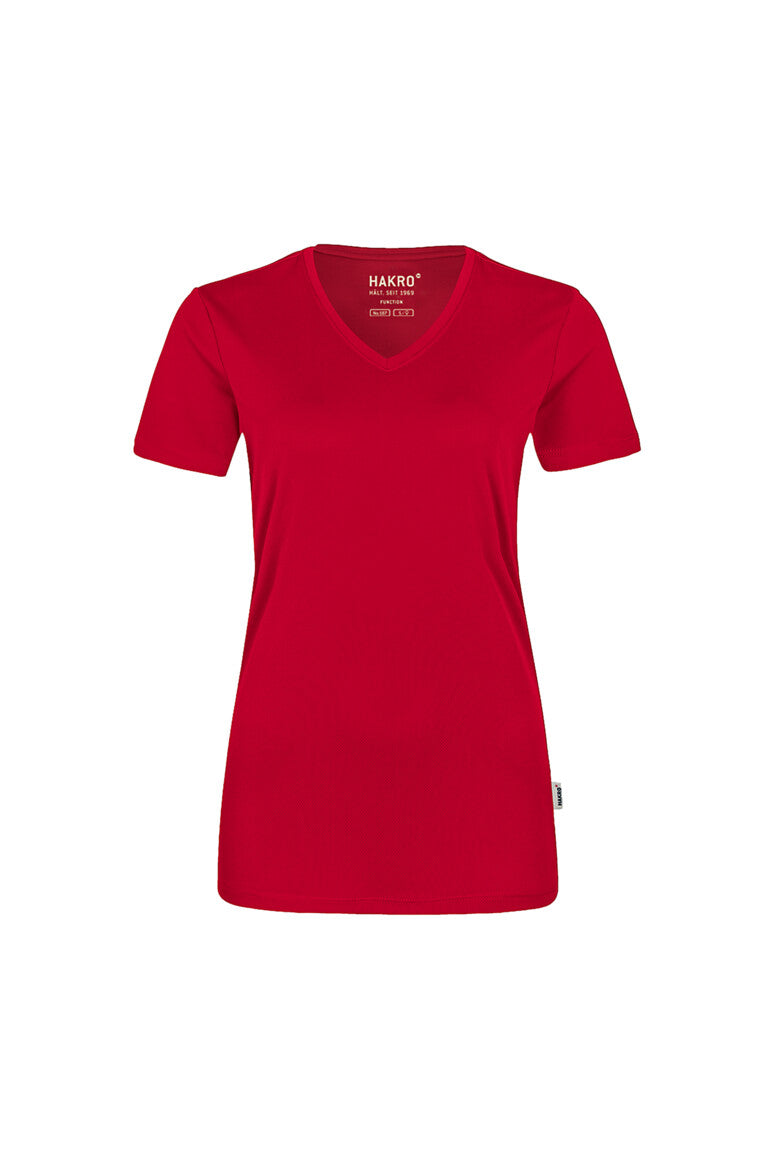 HAKRO Damen V-Shirt COOLMAX® (0187)