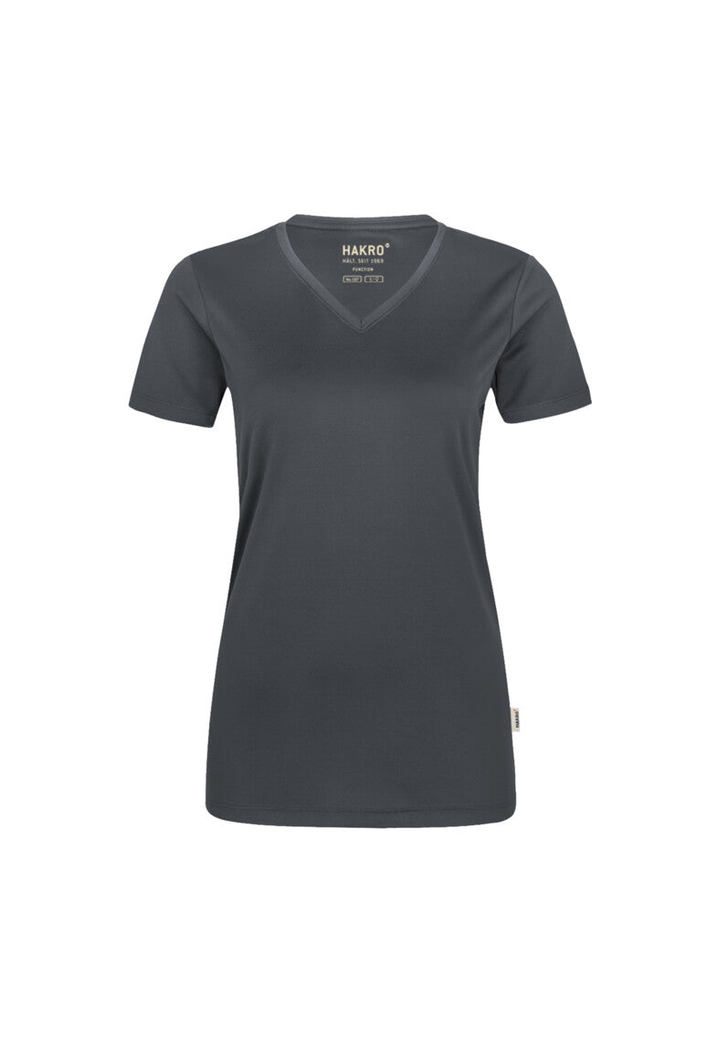 HAKRO Damen V-Shirt COOLMAX® (0187)